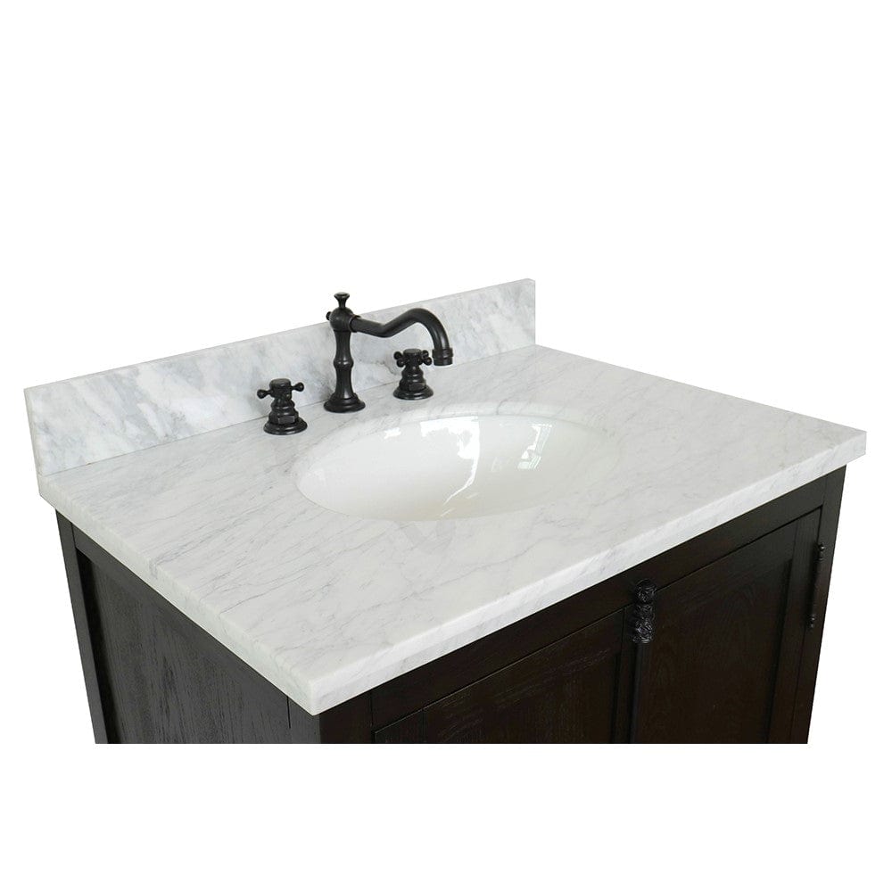 Bellaterra 31" Single Vanity in Brown Ash Finish