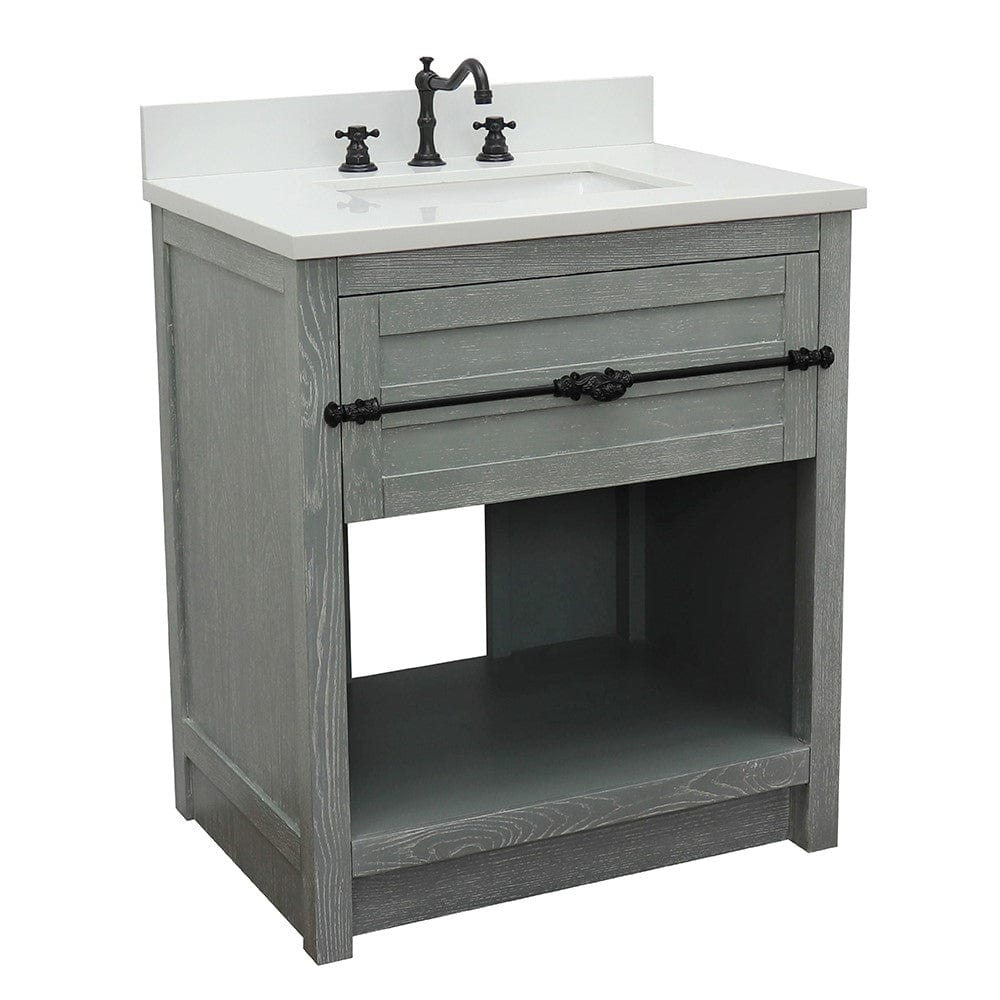 Bellaterra 31" Single Vanity in Gray Ash Finish