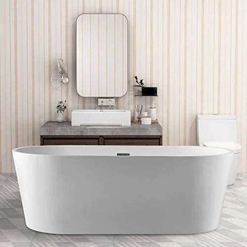 Vanity Art 67" or 59" Freestanding Acrylic Bathtub