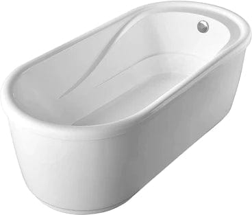 Vanity Art 67" or 59" Freestanding White Acrylic Bathtub