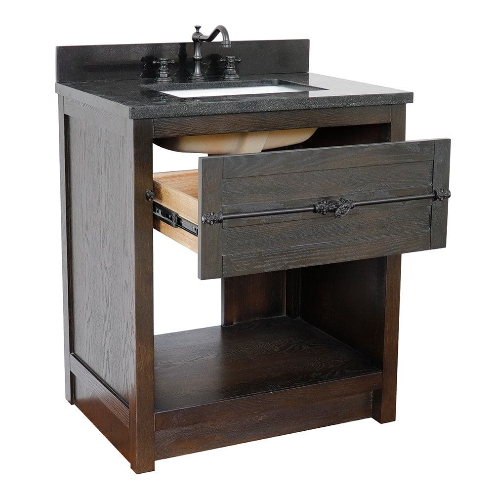 Bellaterra 31" Single Vanity in Brown Ash Finish