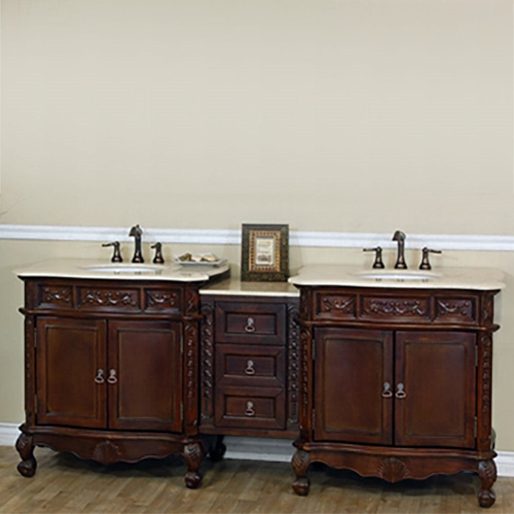 Bellaterra 82.7 in. Double Sink Vanity