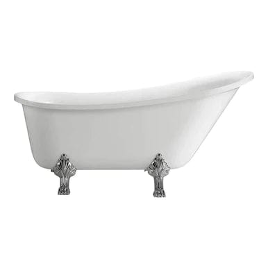 Vanity Art 69" x 30" Freestanding White Acrylic Bathtub VA6310-L