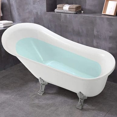 Vanity Art 69" x 30" Freestanding White Acrylic Bathtub VA6310-L