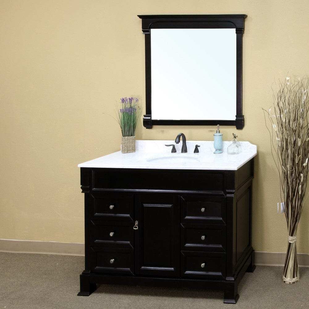 Bellaterra 50 in Single Sink Vanity Wood