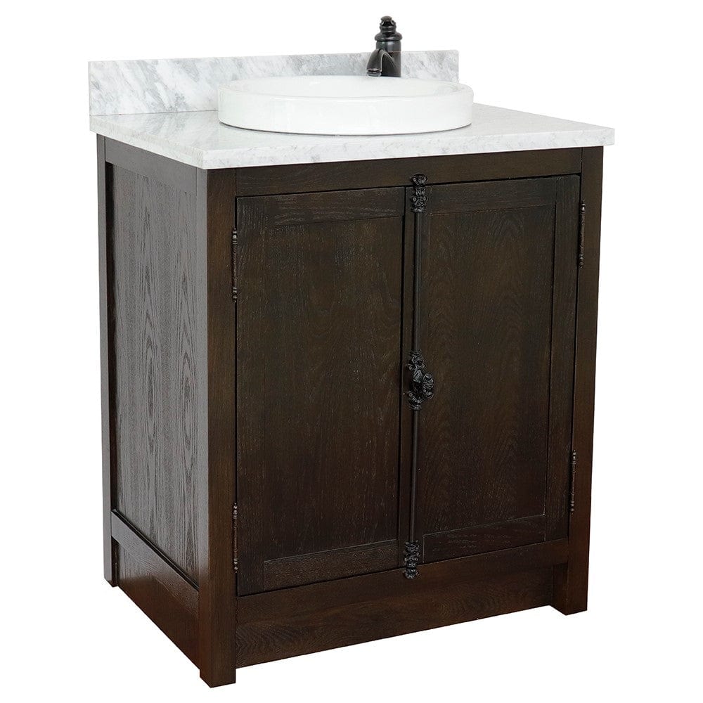 Bellaterra 31" Single Vanity in Brown Ash Finish