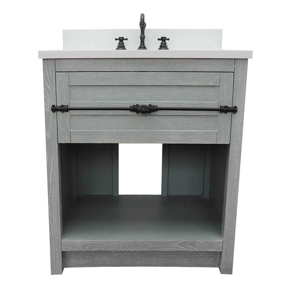 Bellaterra 31" Single Vanity in Gray Ash Finish