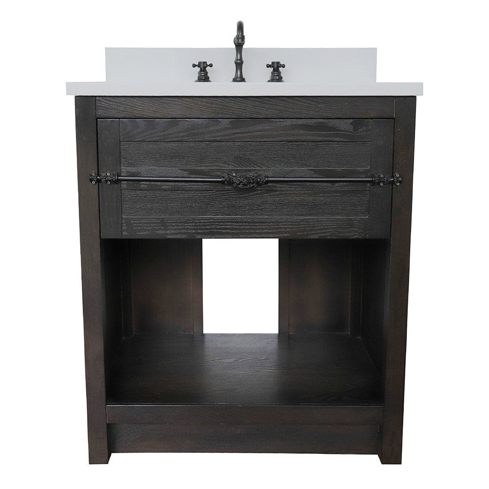 Bellaterra 31" Single Vanity in Brown Ash Finish