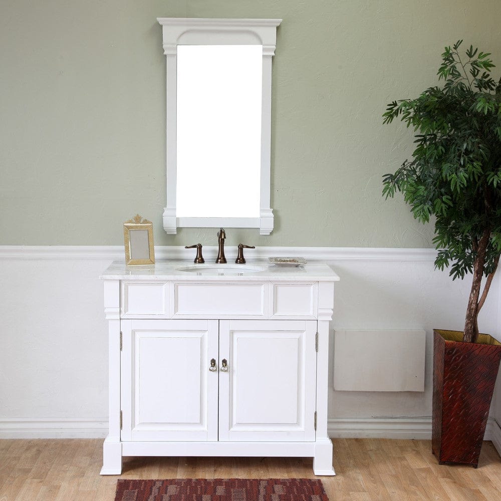 Bellaterra 42 in Single Sink Vanity Wood