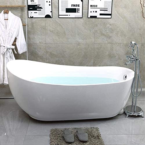 Vanity Art 71" x 35" Freestanding Acrylic Bathtub VA6512-L