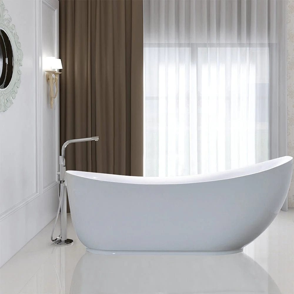 Vanity Art 71" x 35" Freestanding Acrylic Bathtub VA6512-L