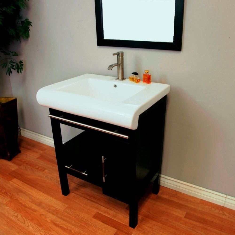 Bellaterra 36.6 in Single sink vanity-wood-black 203037-B-BG