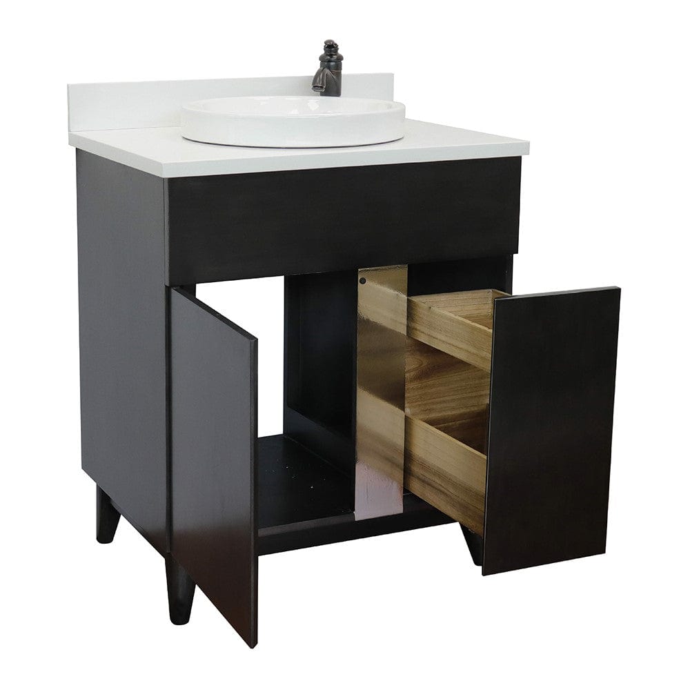 Bellaterra 31" Single Vanity in Silvery Brown Finish