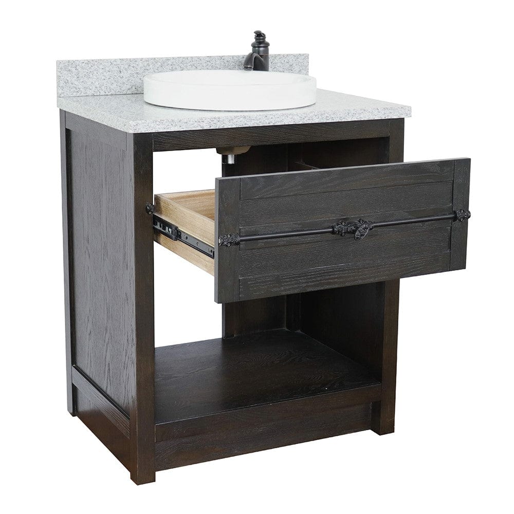 Bellaterra 31" Single Vanity in Brown Ash Finish