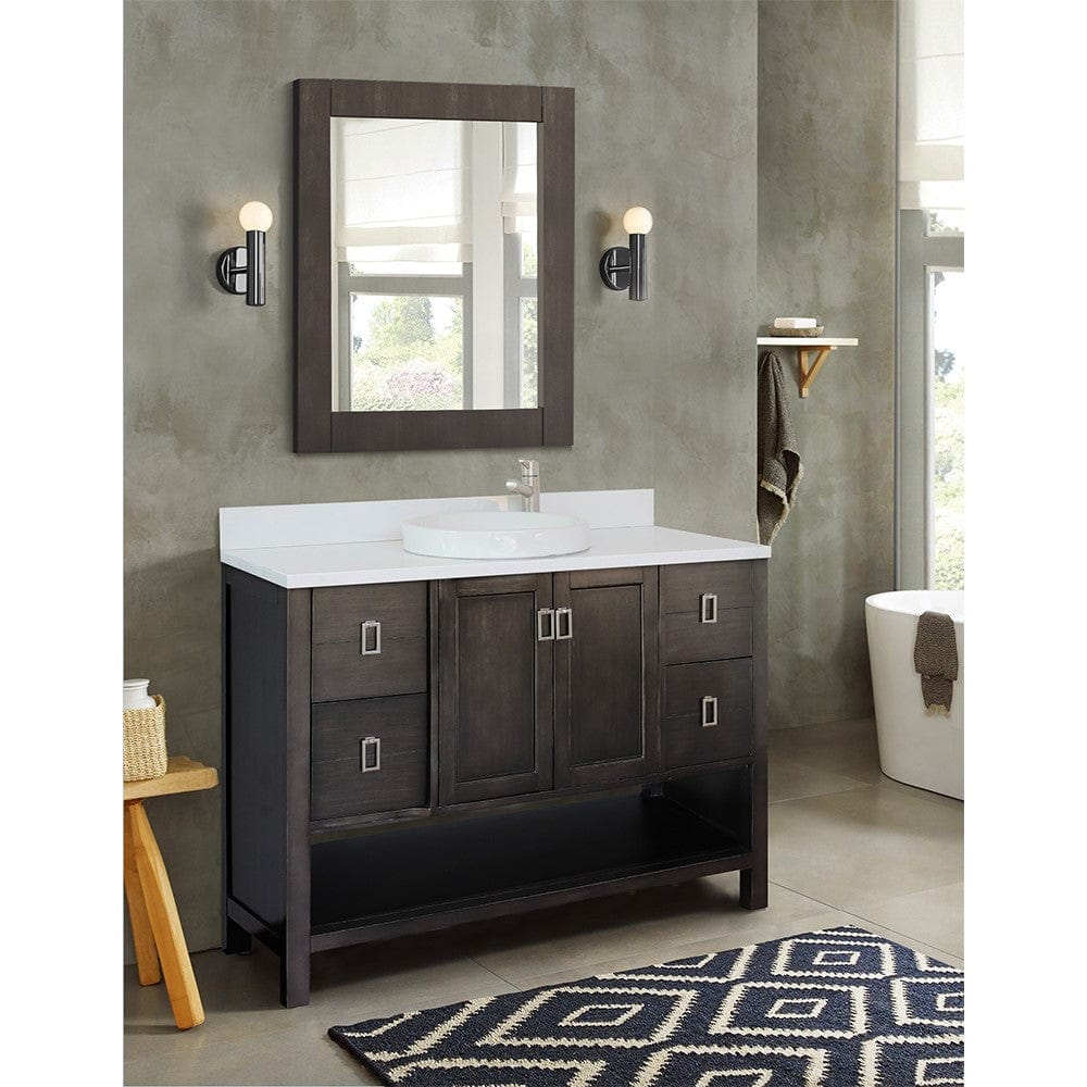 Bellaterra 49" Single Vanity in Silvery Brown Finish