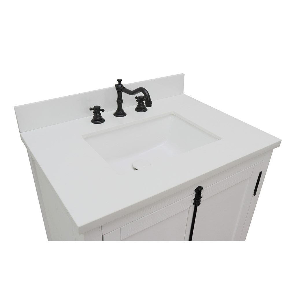 Bellaterra 31" Single Vanity in Glacier Ash Finish