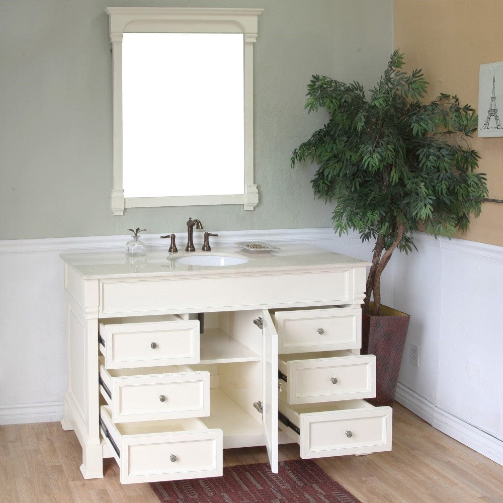 Bellaterra 50 in Single Sink Vanity Wood