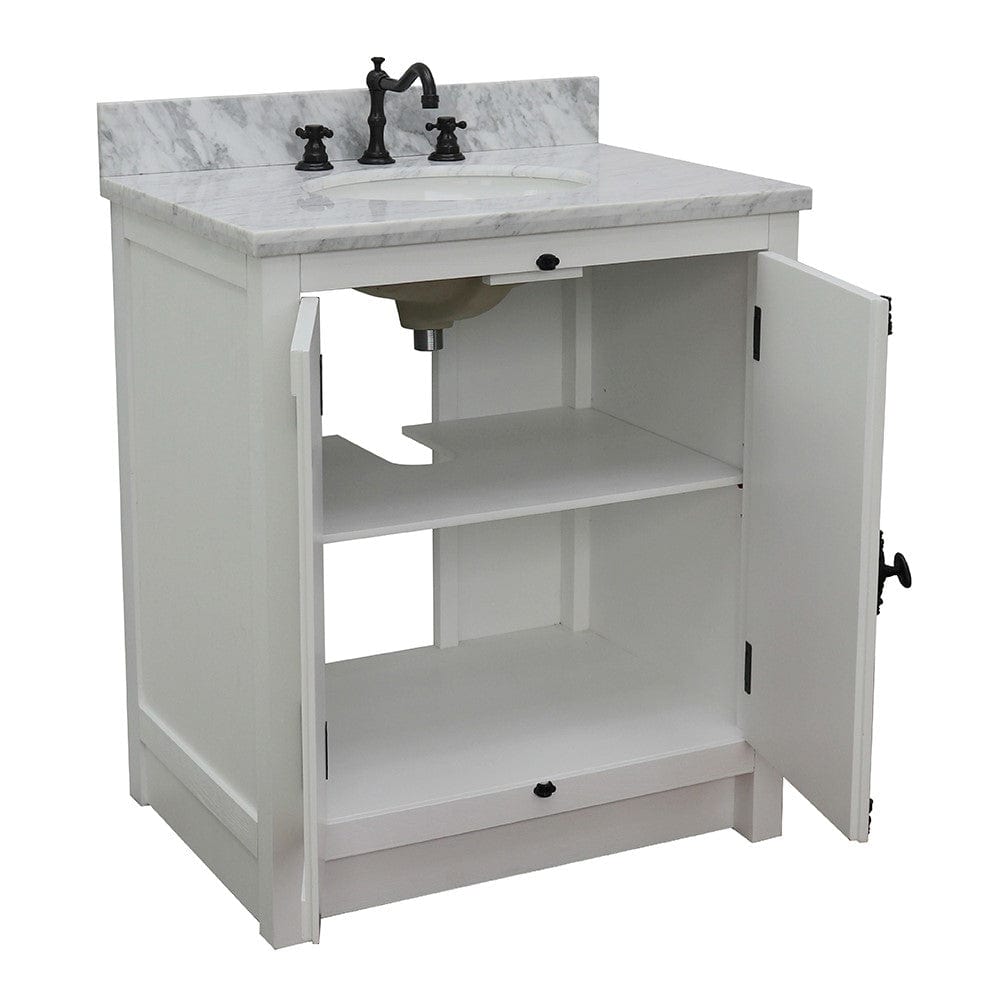 Bellaterra 31" Single Vanity in Glacier Ash Finish