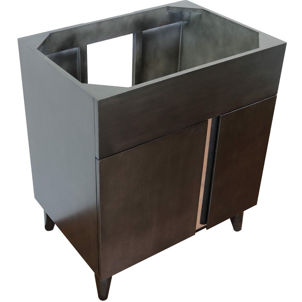 Bellaterra 30" Single Vanity in Silvery Brown Finish - Cabinet Only 400200-SB