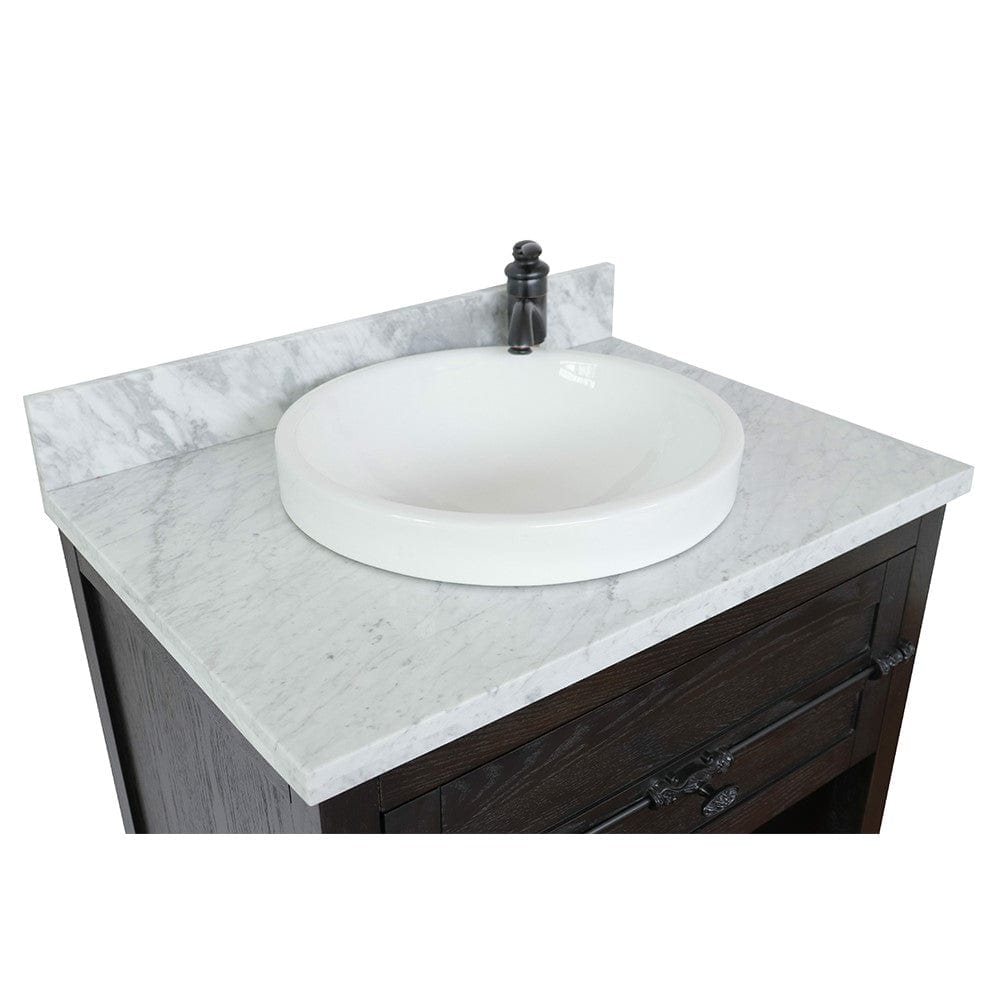 Bellaterra 31" Single Vanity in Brown Ash Finish