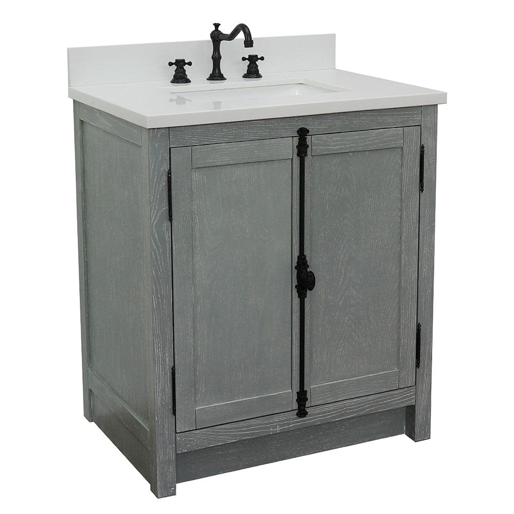 Bellaterra 31" Single Vanity in Gray Ash Finish