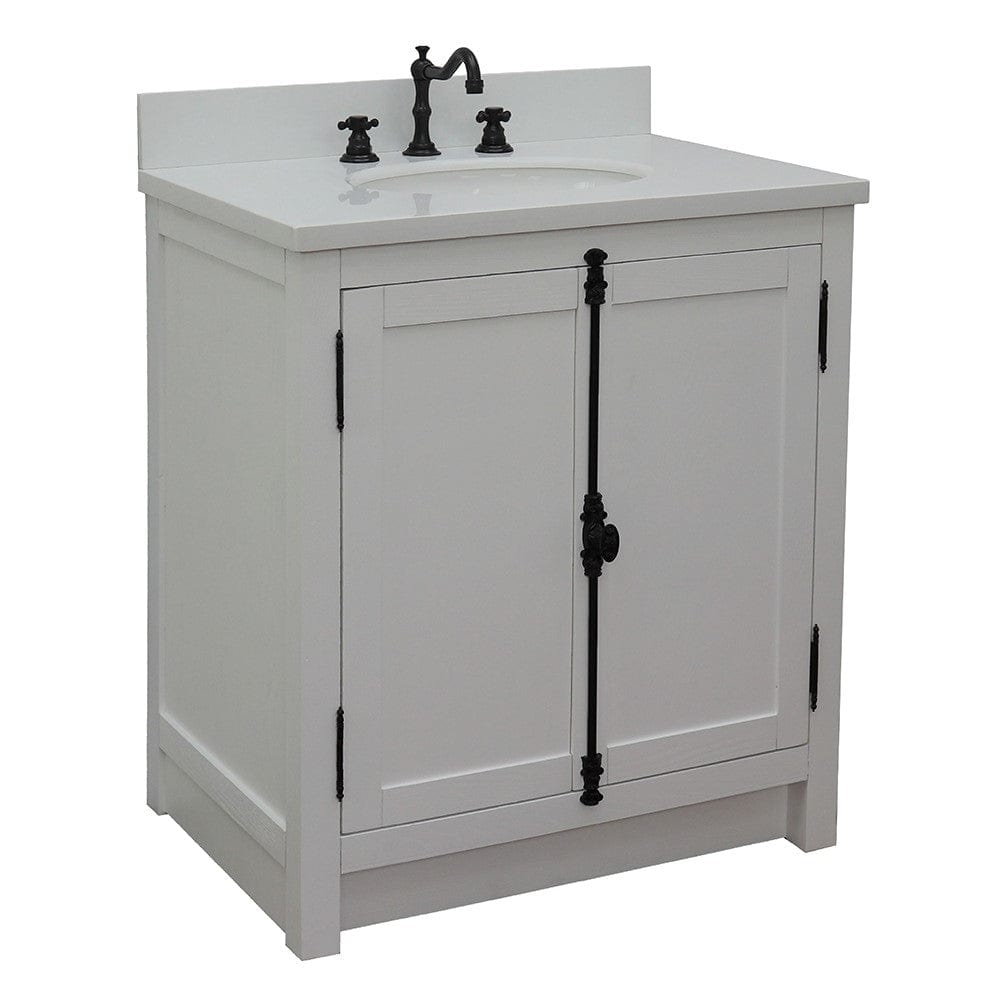 Bellaterra 31" Single Vanity in Glacier Ash Finish