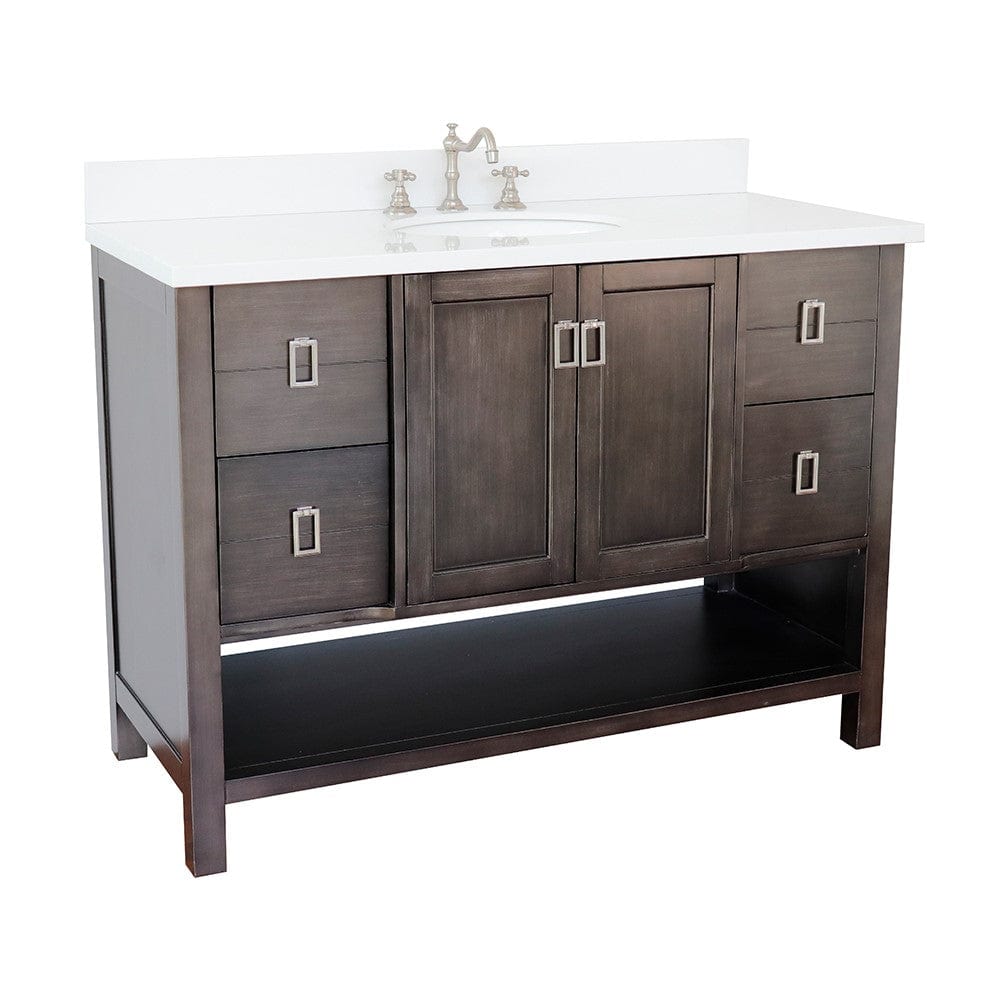 Bellaterra 49" Single Vanity in Silvery Brown Finish