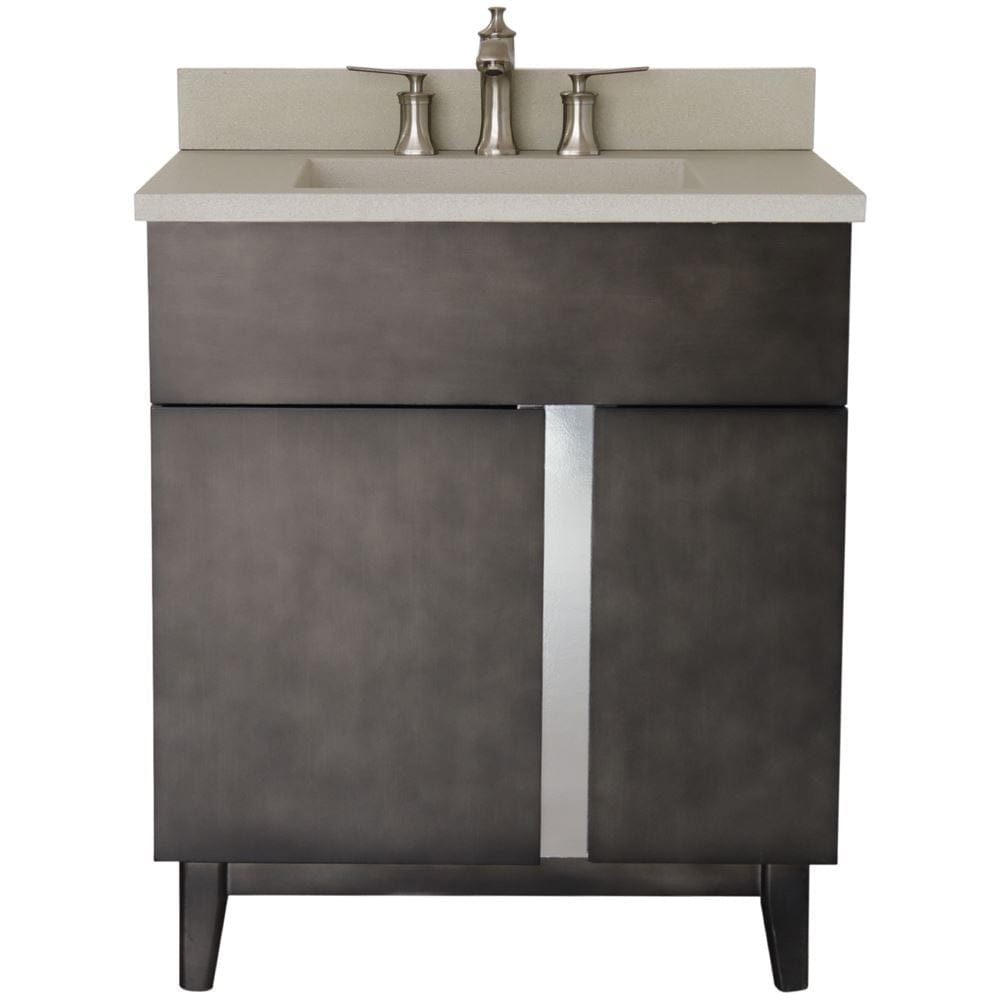 Bellaterra 31" Single Vanity in Silvery Brown Finish