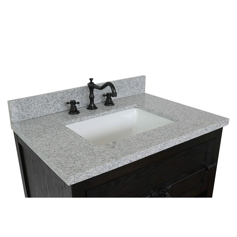 Bellaterra 31" Single Vanity in Brown Ash Finish