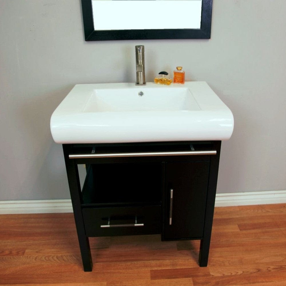 Bellaterra 36.6 in Single sink vanity-wood-black 203037-B-BG