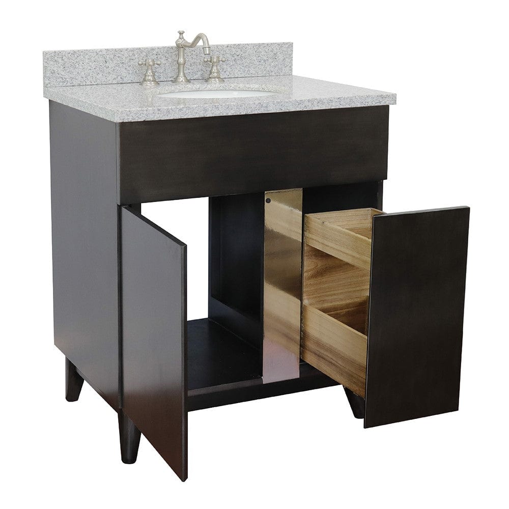 Bellaterra 31" Single Vanity in Silvery Brown Finish