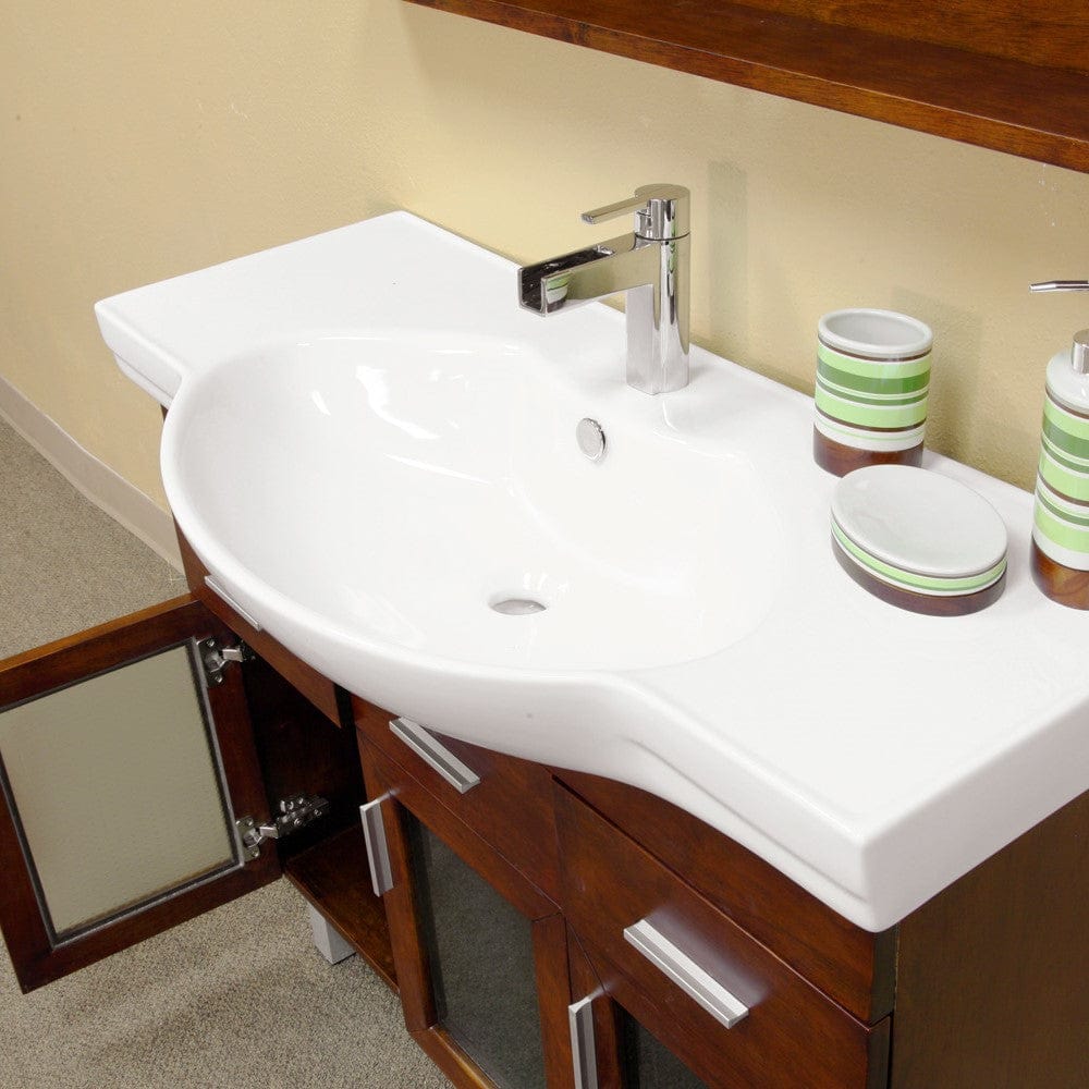 Bellaterra 39.8 in Single sink vanity-wood-walnut 203139