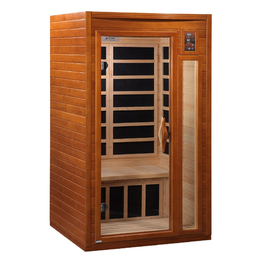 Golden Designs Dynamic Barcelona 1-2-person FAR Infrared Sauna (Canadian Hemlock)