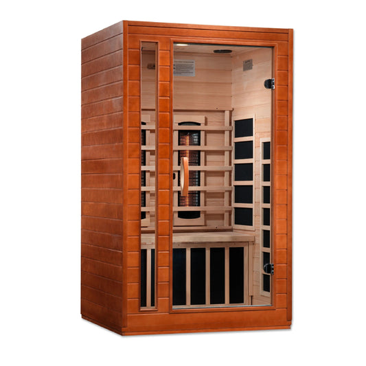 Golden Designs Dynamic Cardoba 2-Person Full Spectrum Near Zero EMF (Under 2MG) FAR Infrared Sauna (Canadian Hemlock) DYN-6203-02 FS