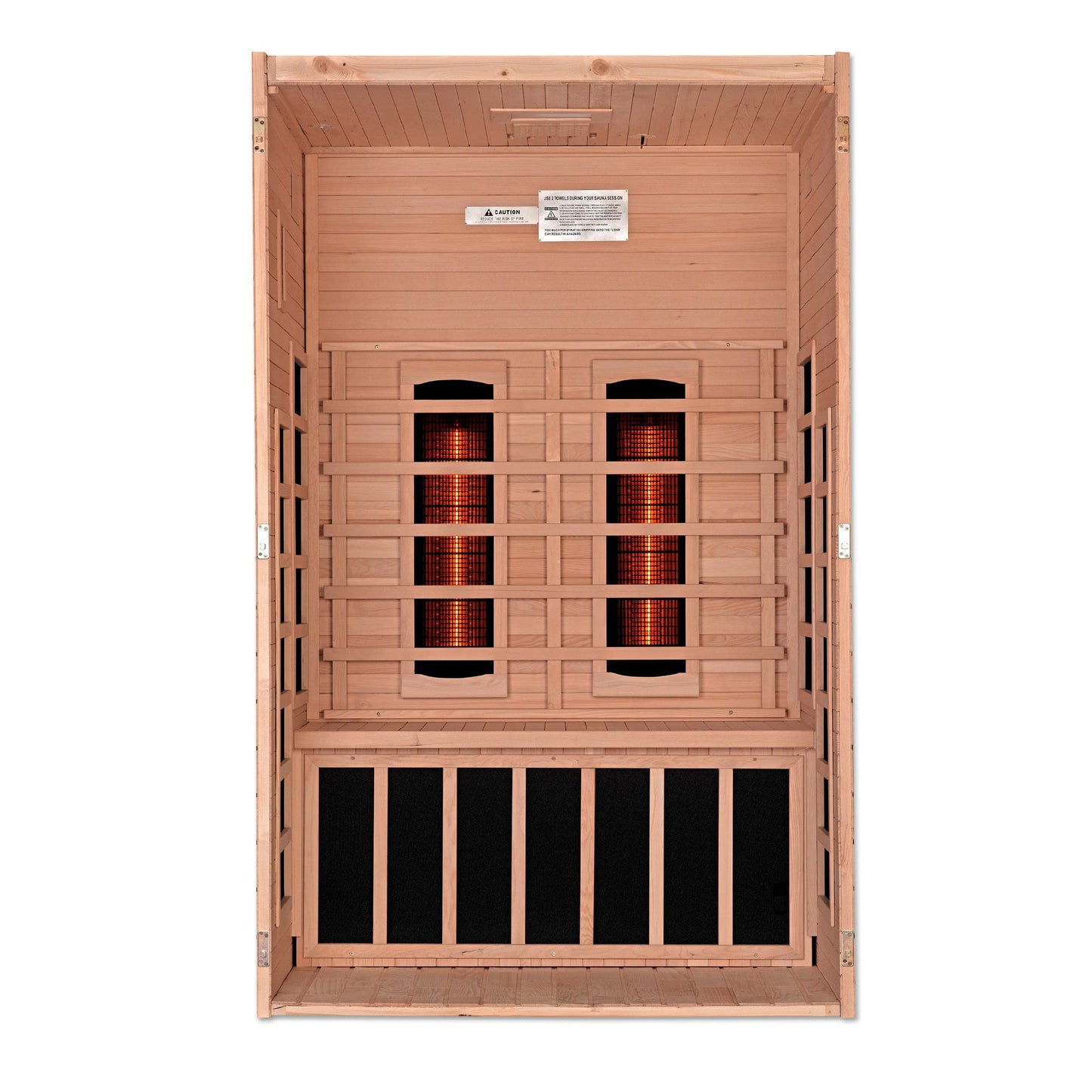 Golden Designs Dynamic Santiago 2-Person Full Spectrum Near Zero EMF (Under 2MG) FAR Infrared Sauna (Canadian Hemlock) DYN-6209-03 FS