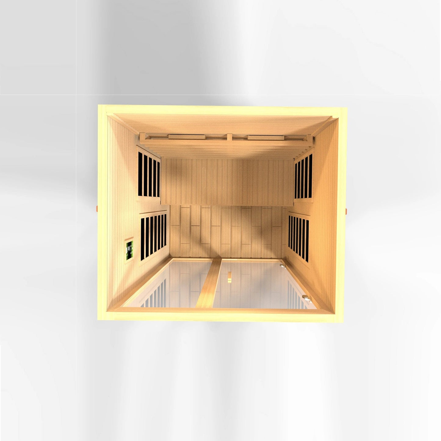 Golden Designs Dynamic Santiago 2-Person Full Spectrum Near Zero EMF (Under 2MG) FAR Infrared Sauna (Canadian Hemlock) DYN-6209-03 FS
