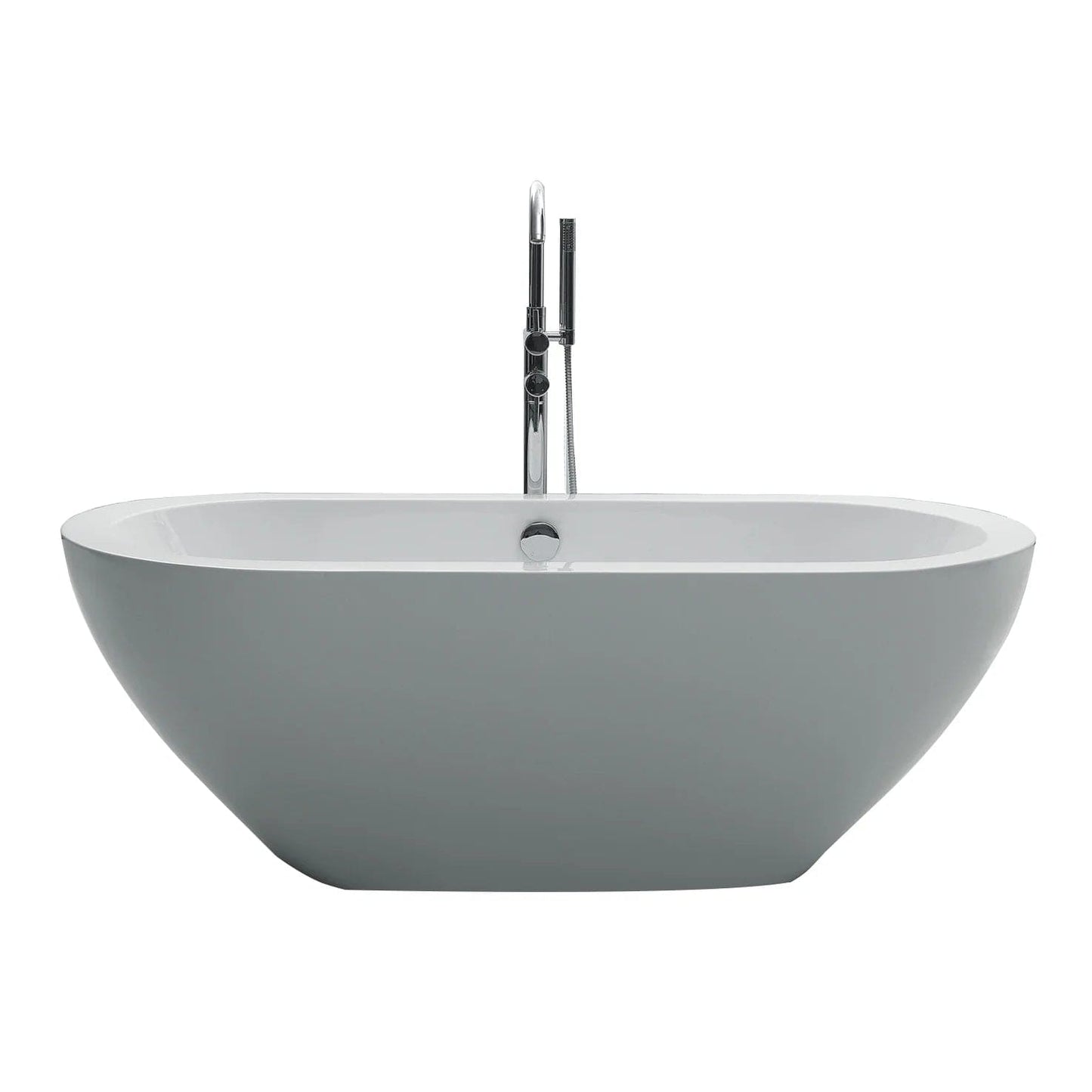 Eviva Lina 67 inch White Free Standing Acrylic Bathtub