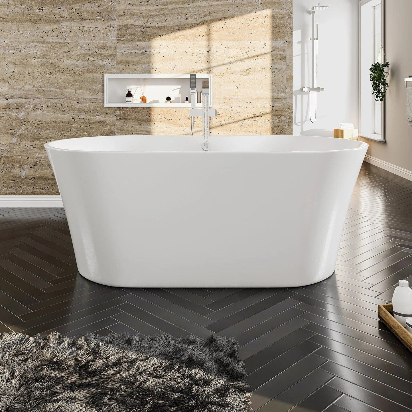 Eviva Emely Acrylic Tub Free Standing Bathtub