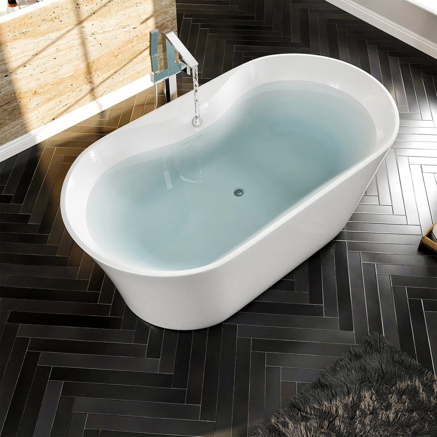 Eviva Emely Acrylic Tub Free Standing Bathtub