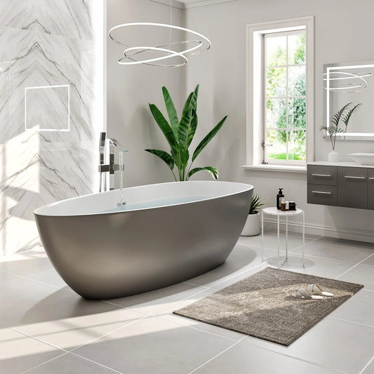 Eviva Viva 60 inch Acrylic White Freestanding Bathtub