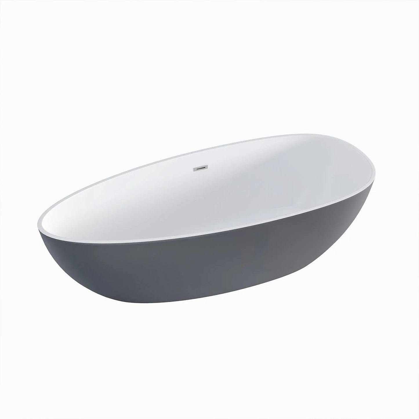 Eviva Viva 60 inch Acrylic White Freestanding Bathtub