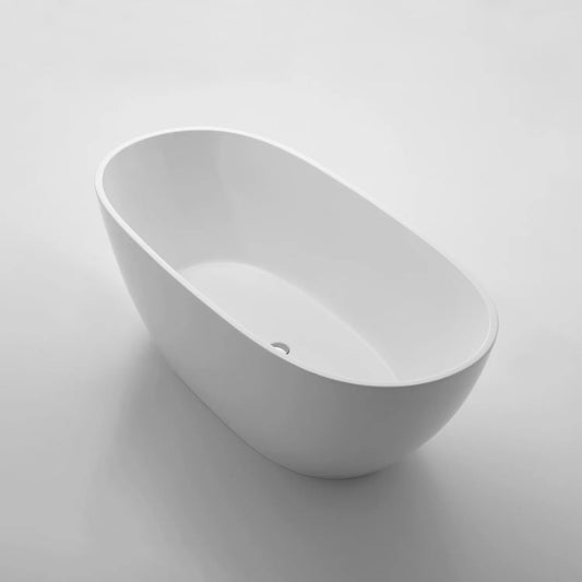 Eviva Clair Freestanding White Acrylic Bathtub