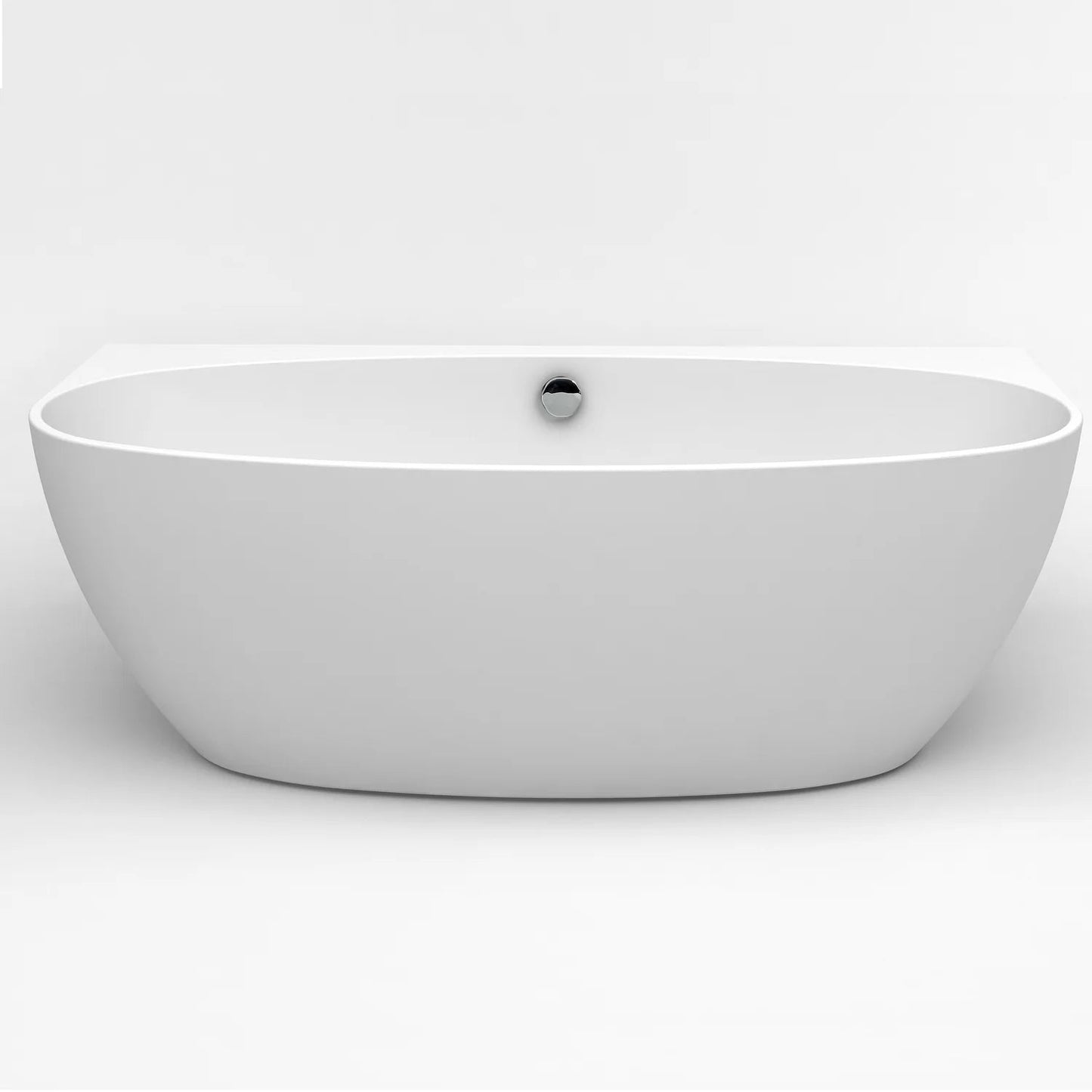 Eviva Jasmine 60 inch Freestanding White Acrylic Bathtub