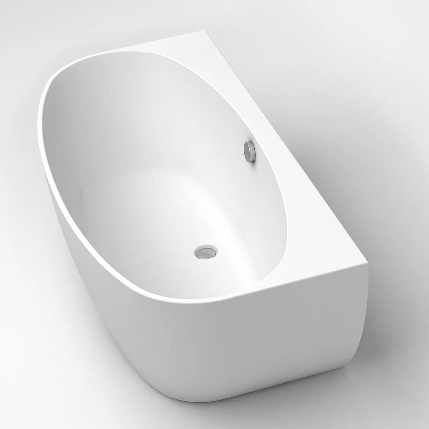 Eviva Jasmine 60 inch Freestanding White Acrylic Bathtub