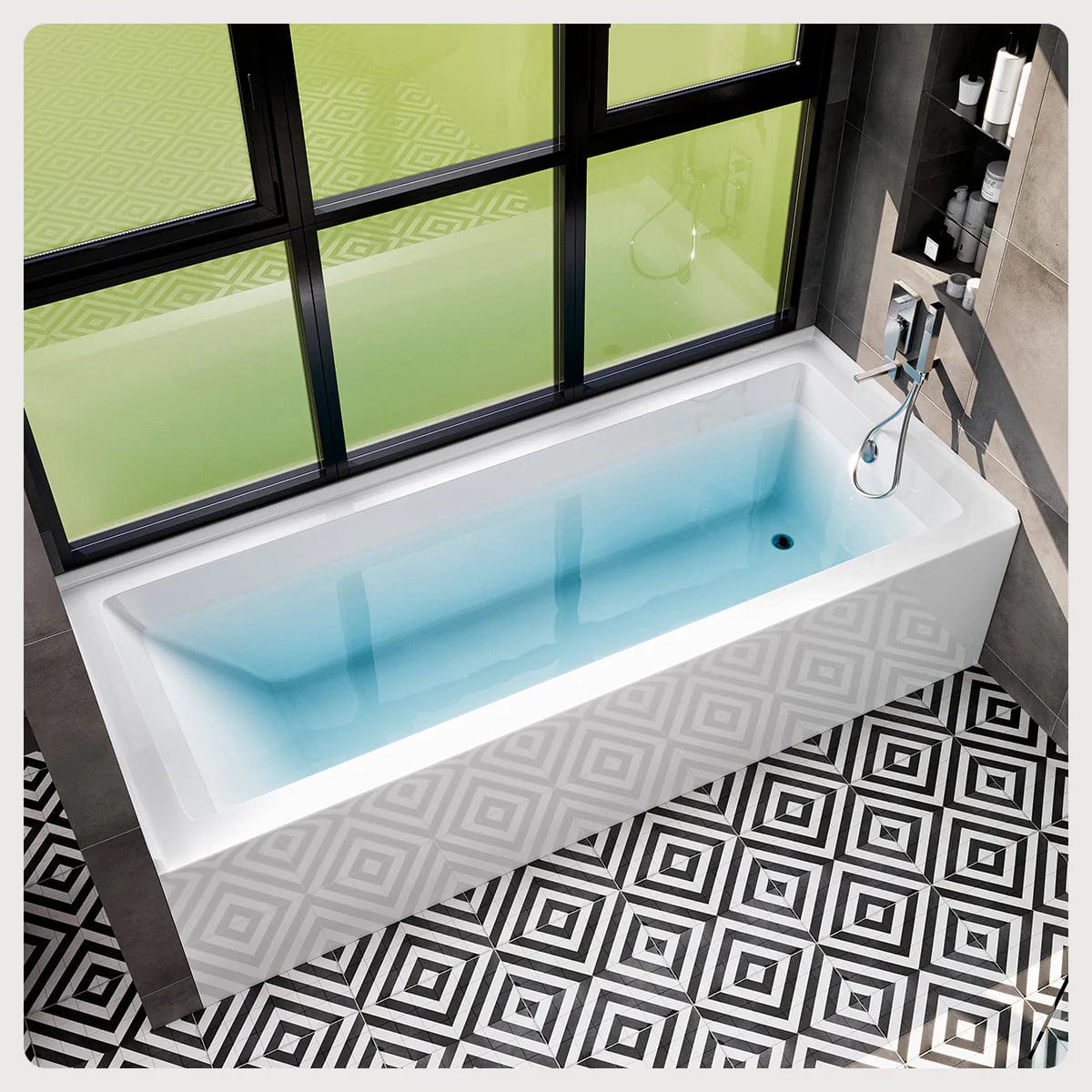 Eviva Nova Alcove 60 inch Acrylic Bathtub