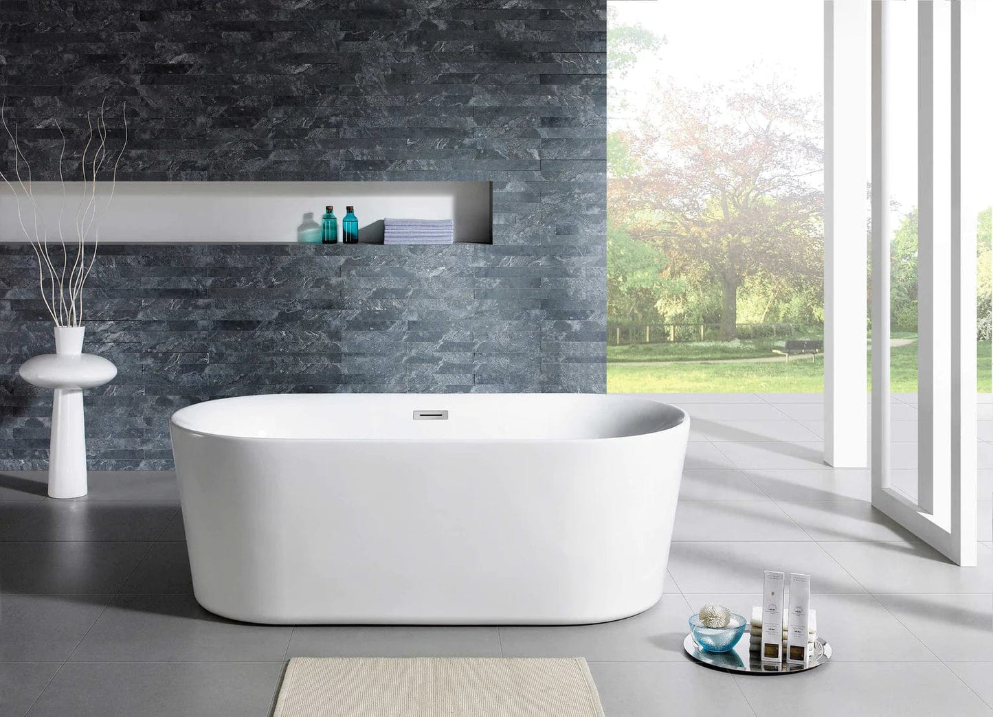 Eviva Tiffany Free Standing Acrylic Bathtub