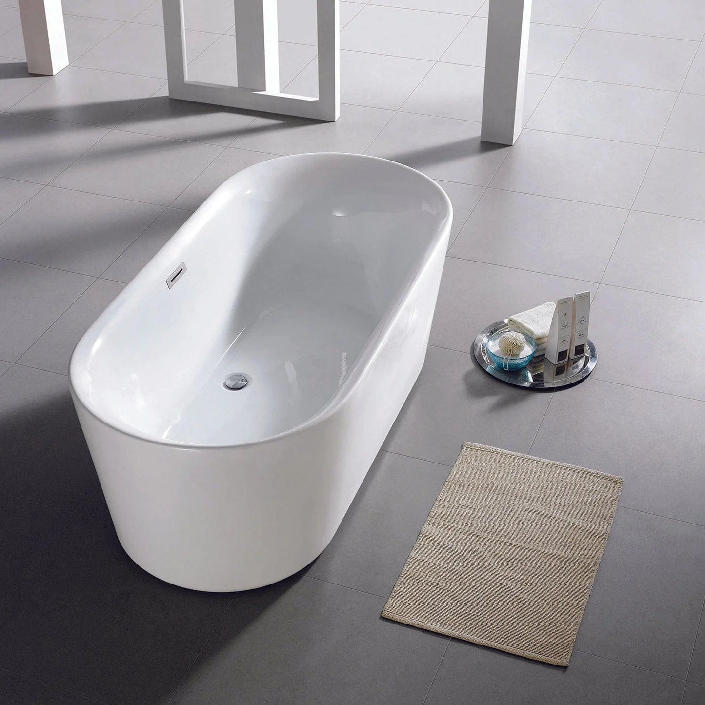 Eviva Tiffany Free Standing Acrylic Bathtub