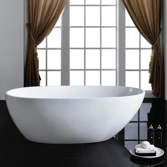 Eviva Sarah Free Standing 67 inch Acrylic Bathtub