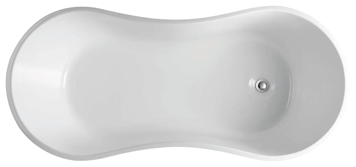 Eviva Smile Free Standing 67 inch Acrylic Bathtub