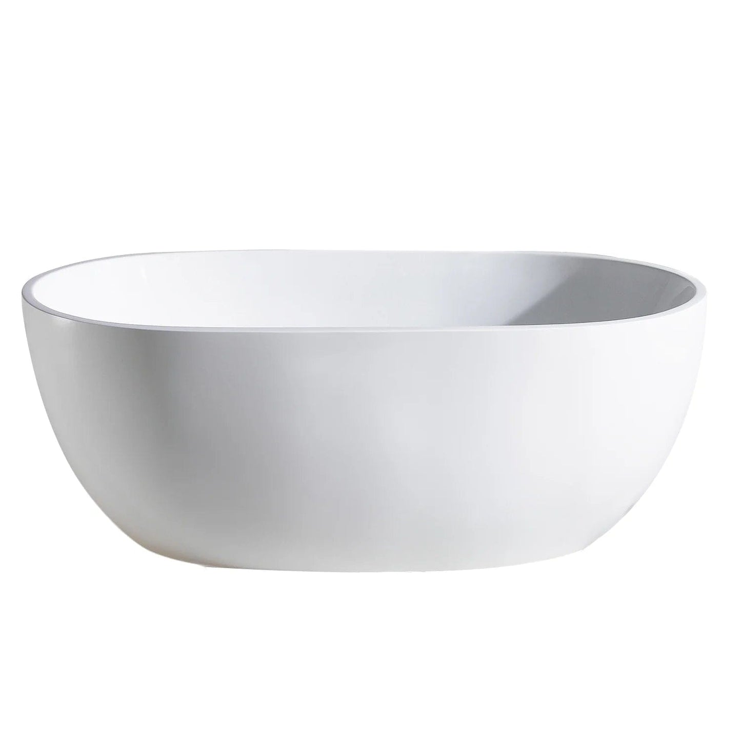 Eviva Stella Freestanding 61 in. Acrylic Bathtub in White